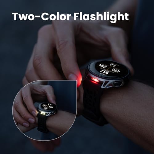 Amazfit Cheetah 2 Pro 48mm GPS Running Smartwatch, 1.32" AMOLED Display, Sapphire Glass, Ti Case, 32GB Storage, 20 Days of Battery, 5 ATM, Flashlight, Offline Maps, 170+ Sports for Android & iPhone