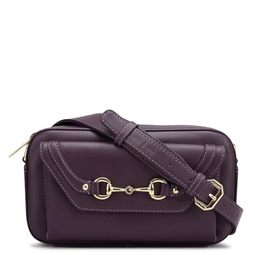 Da Milano Women's Leather Sling Bag - Purple