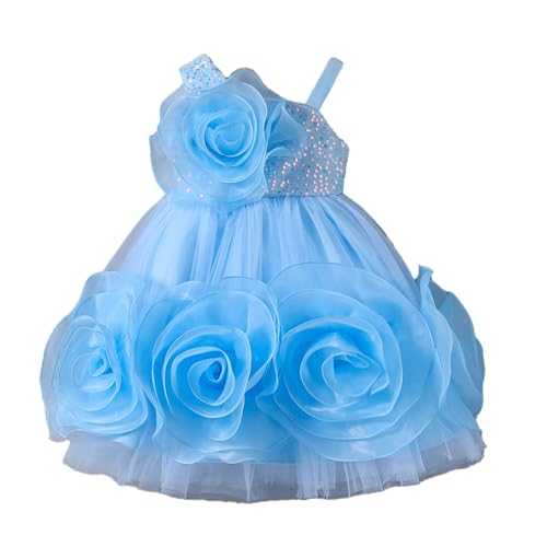 Hopscotch Girls Sequin Embellished Party Dress in Blue Color for Age (2-3 Years)