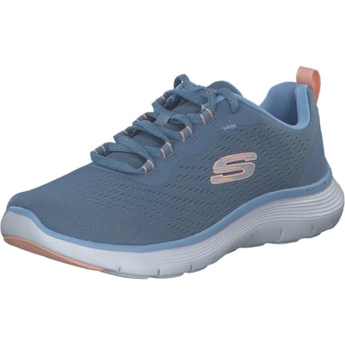 Skechers Women Flex Appeal 5.0 Off White Lace Up Casual Sneakers