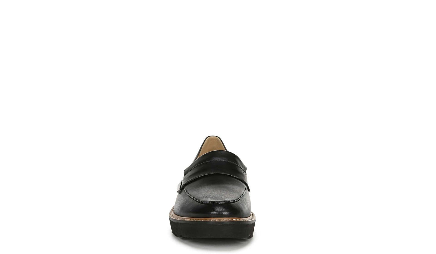 Naturalizer Women's Adiline Slip On/Loafer/Moc, Black Leather 7 M US