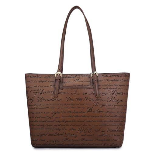 Da Milano Leather Tote Bag for Women - Brown