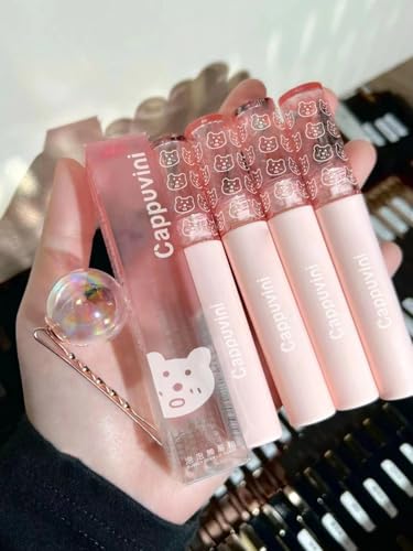 CAPPUVINI Bubble Mirror Water Lip Gloss | Moisturizing Lip Tint & Balm | Glossy Finish with Non-Sticky & Long-Lasting | Light Pink, Red, Brown Nude lipsticks for women | All Soft & Bold Shades | long stay lipstick waterproof (05# Sunset Dragonfly, 3g)
