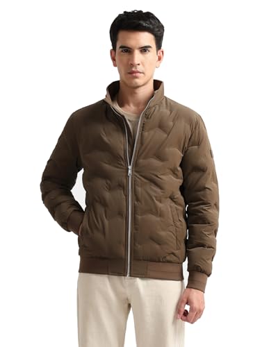 Arrow Sports Men's A-Line Coat (ASAKJK4741_Light Brown