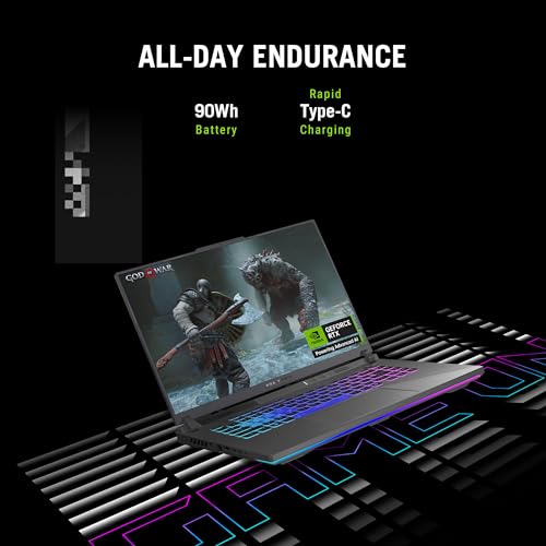 ASUS ROG Strix G16,Smartchoice, AMD Ryzen 9 8940HX, Gaming Laptop(RTX 5050-8GB/16GB RAM/1TB SSD/FHD+/16"/165Hz/90Whr/Windows 11/M365 Basic (1Year)*/Office Home 2024/Eclipse Gray/2.5 Kg) G614PH-RV033WS