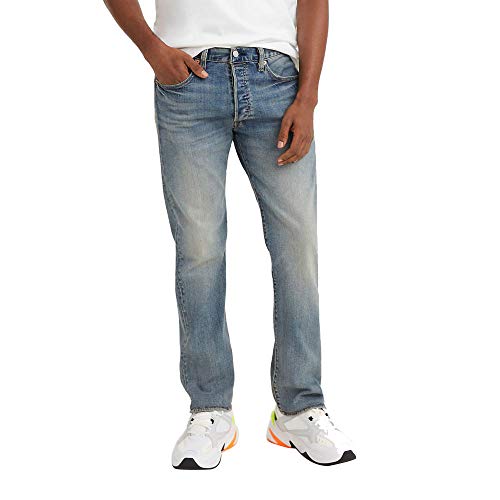 Levi's Men's 501 Original Fit-Jeans, Unleaded - Medium Indigo, 33Wx30L