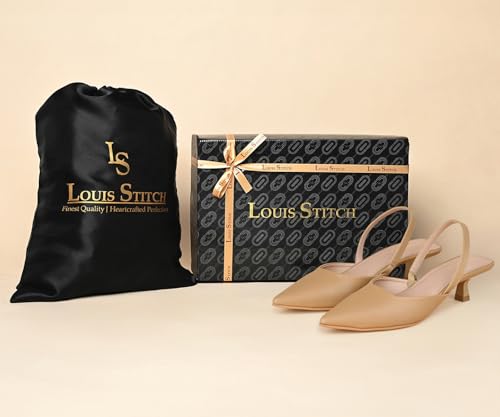 LOUIS STITCH Women’s Brown Stiletto Heel Sandals | Comfortable Close Toe Sandal | LSOF-FI11-PTAS | UK-8