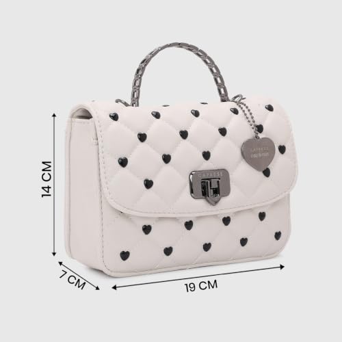 Caprese X Emily in Paris Ashley Medium Sling Bag|Crossbody & Shoulder Bag with Twist Lock, Multi-Compartment Interior, Adjustable Strap & Exclusive Metal Charm