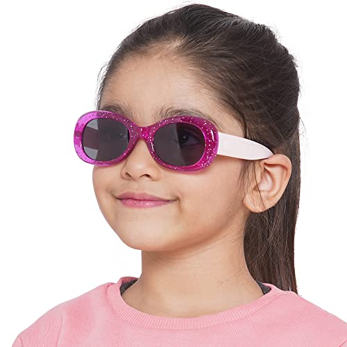Carlton London Girls Oval Sunglasses with UV Protected Lens