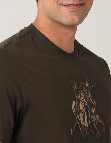 U.S. POLO ASSN. Denim Co. Men's Relaxed Fit T-Shirt (UDTSH2924_Olive