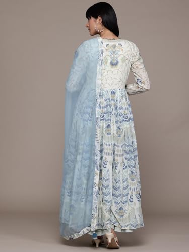 Off White Tisya Kurta with Pant and Dupatta