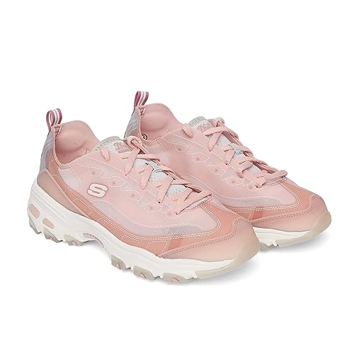 Skechers Womens D'Lites-Fresh Air Casual Sneakers Vegan Air-Cooled Memory Foam Cushioned Comfort Insole Pink - 4 UK (149235)
