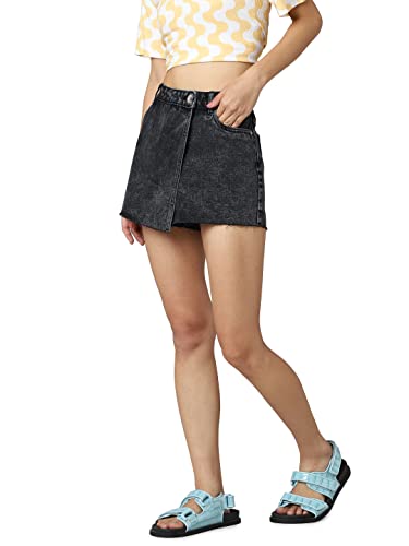 ONLY Women's Above Knee Black Skirt_