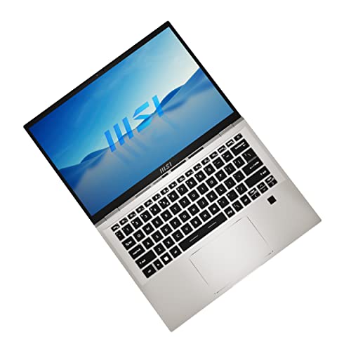 MSI Prestige 14H, Intel 12th Gen. i5-12450H, 36CM FHD+ 60Hz Laptop (8GBx2/512GB NVMe SSD/Windows 11 Home/NVIDIA RTX 2050, GDDR6 4GB Graphics/Urban Silver/1.49Kg), B12UCX-412IN