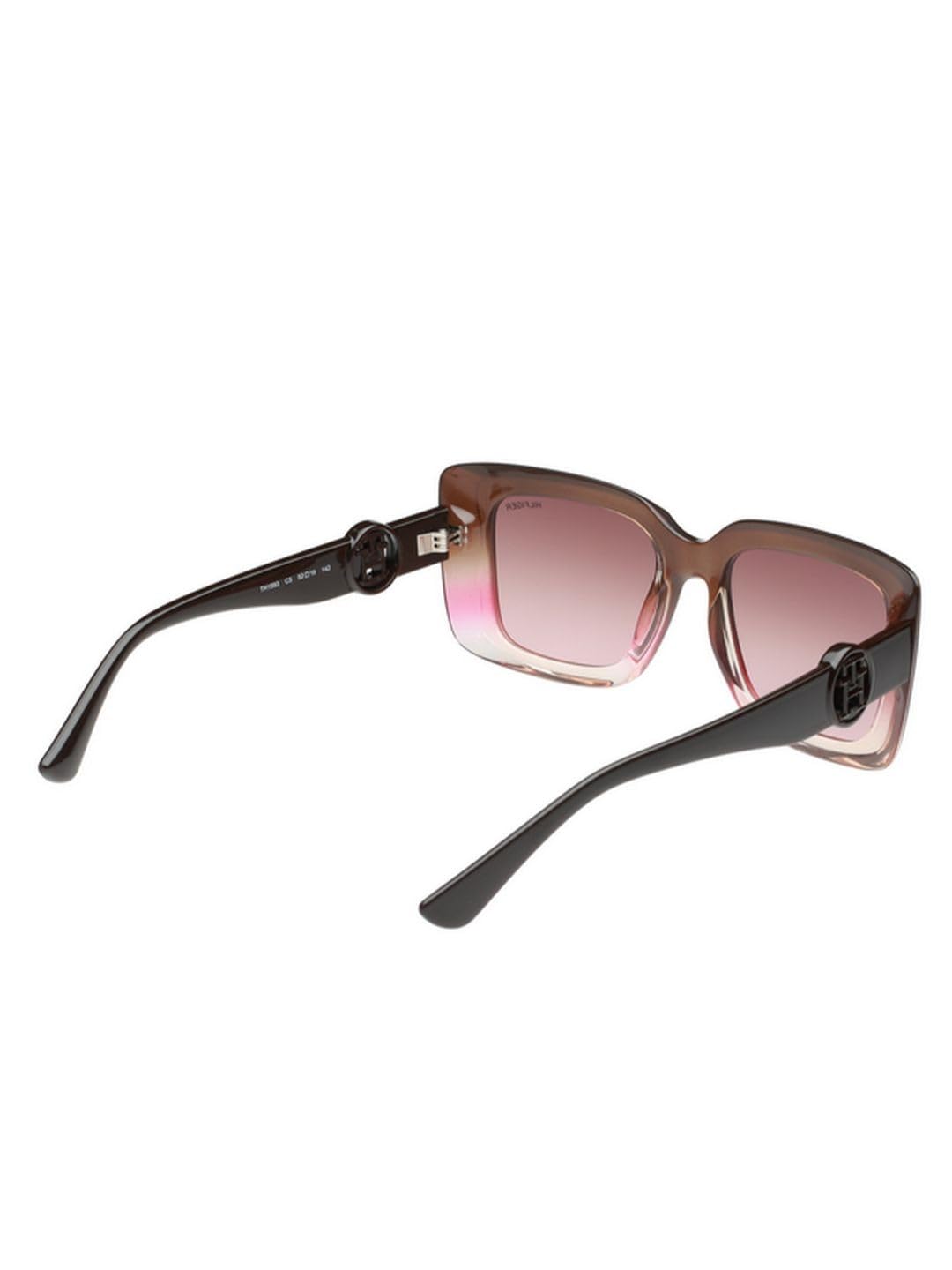 Tommy Hilfiger Sunglasses | Brown Lens | Brown Frame | Full Rim Square Shape Branded Latest and Stylish Non Polarized Eyewear | 100% UV Protection | Women Sunglasses| Size Medium | TH 1593 C5 52