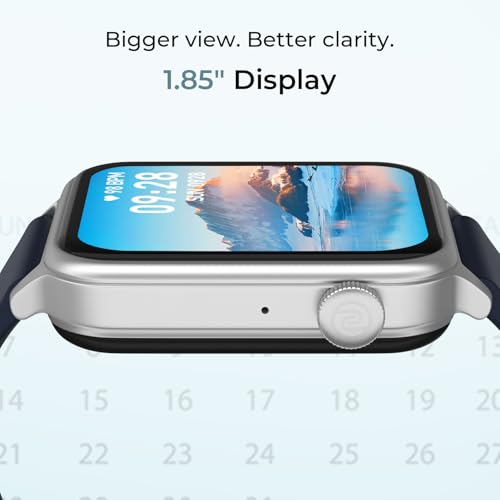 Noise Pulse Hyper Smart Watch with 21 Days Battery, 1.85" Display, AI Watch Faces, 100+ Sports Modes, Health Suite, SpO2 & Heart Rate Monitor, 1ATM Water Resistant(Space Blue)