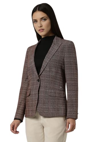 Van Heusen Women's Blazer (VWBZFRGFZ54749_Brown