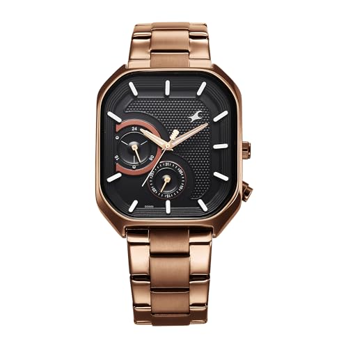 Fastrack Analog Black Dial Men's Watch-3321QM02