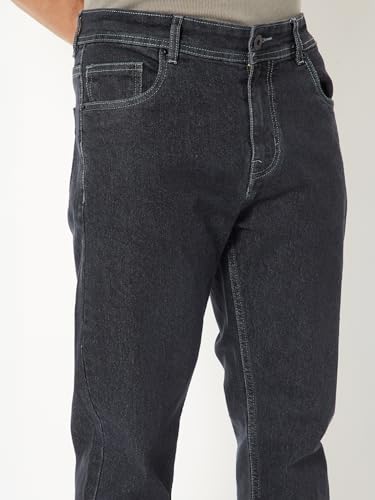 Max Men Washed Regular Fit Jeans (Black_30)