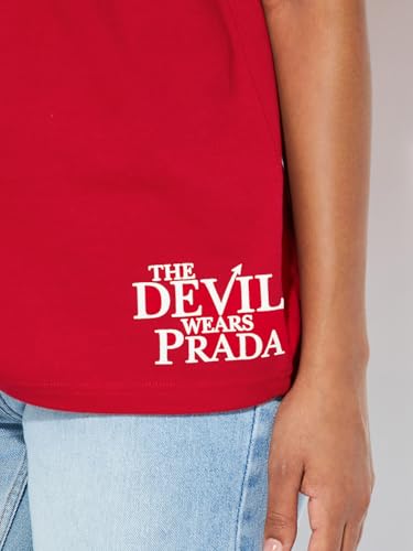 Max URB_N Women Oversized The Devil Wears Prada T-Shirt (Red_S)