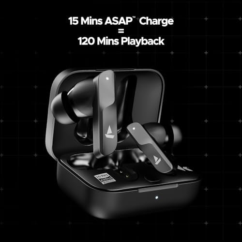 boAt New Launch Nirvana X TWS,Knowles Dual Drivers,Hi-Res Audio LDAC,App Support,4Mic ENx,Dual Pair,Spatial Audio,Fast Charge, Bluetooth Earbuds, TWS Ear Buds Wireless Earphones with mic (Cosmic Onyx)