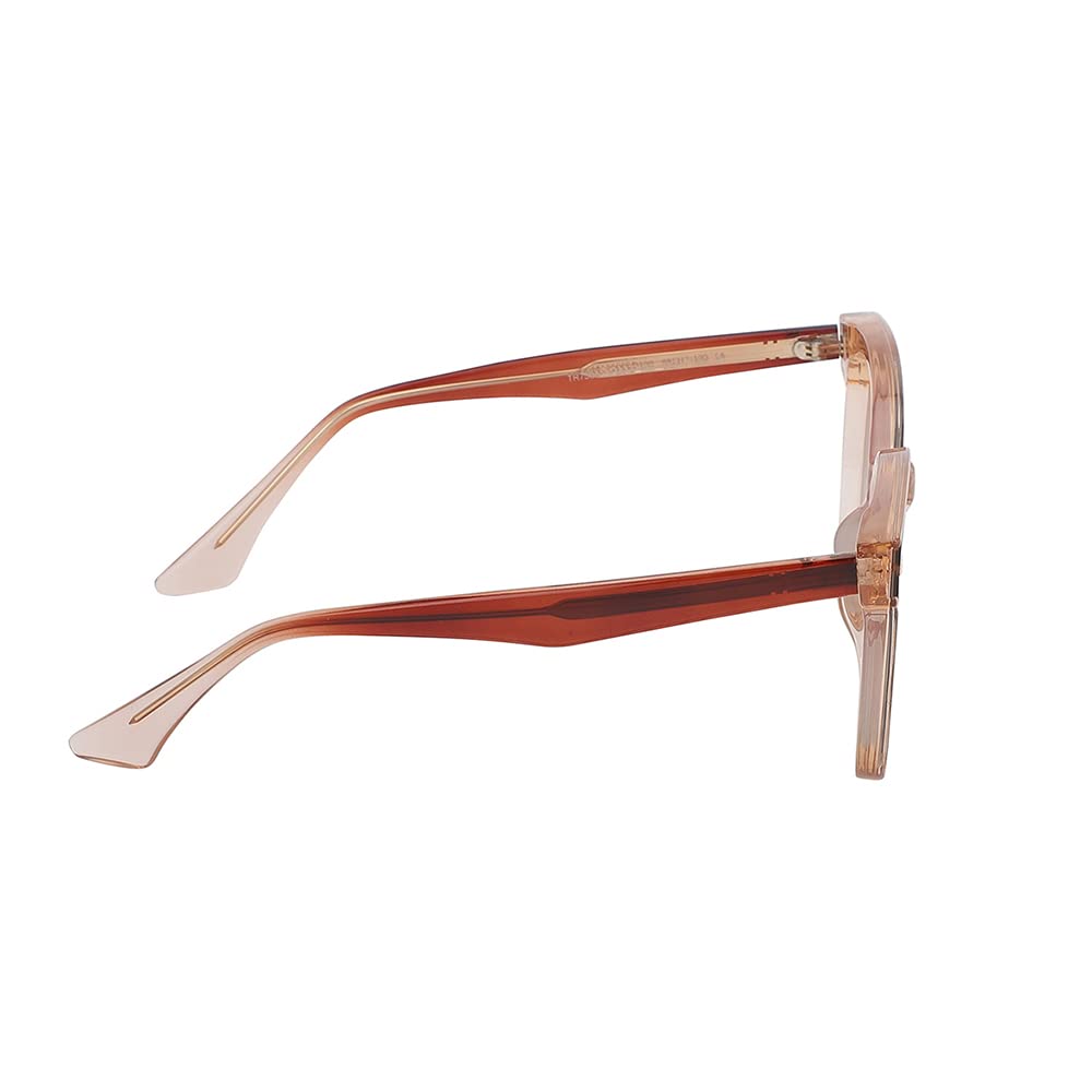 Carlton London-Premium-Women's-Transparent & Pink Toned Polarised and UV Protected Lens Cateye Sunglasses