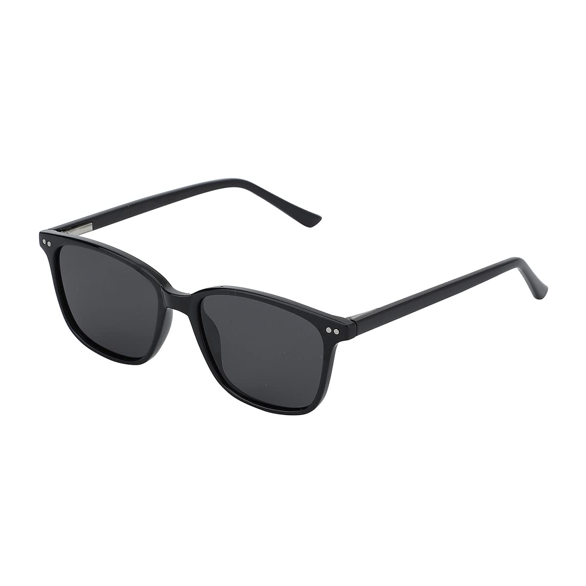 Carlton London Unisex Adult Square Grey One Size Casual Summer Wear Polycarbonate Frame Polarised and UV Protected Lens Sunglasses
