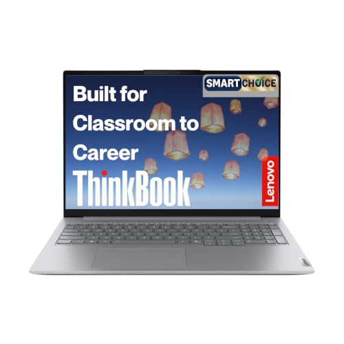 Lenovo Smartchoice ThinkBook 16, AMD Ryzen 5 220 (Coequal R5 8540U), 16GB RAM, 512GB SSD, WUXGA IPS 16” (40.64cm), Win11 Home, Arctic Grey, 1.7Kg, 21UTA01JIG, FPR, Backlit, 400Nits, 1Y Warranty,Laptop