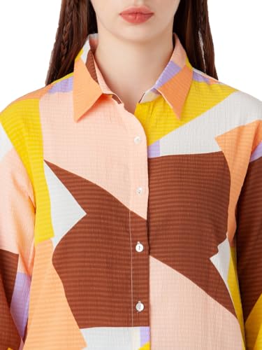 Zink London Women's Multi-Colored Printed Regular Shirt