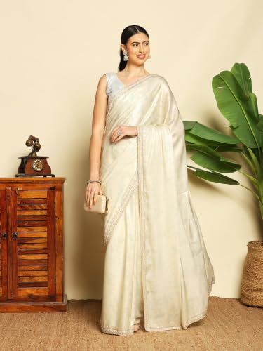 Meena Bazaar Women's Art Silk Saree | Elegant Designer Silk Saree | Soft Lightweight Traditional Ethnic Saree for Wedding, Festival, Party & Special Occasions