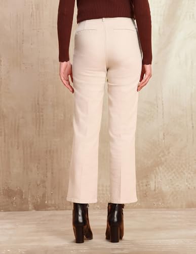 U.S. POLO ASSN. High Rise Straight Fit Jeans (UWAW25JEN405_White_34)