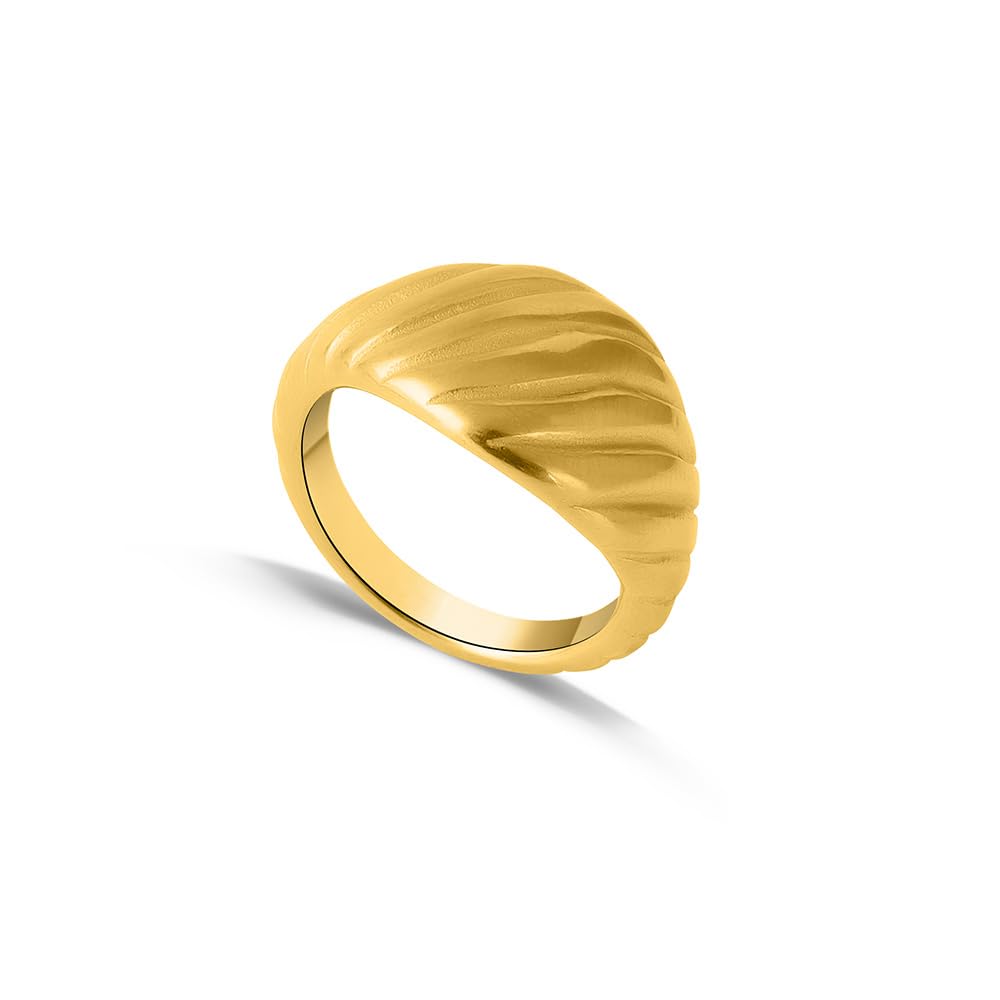 PALMONAS Croissant Dome Ring