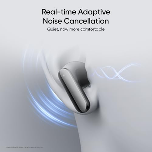 realme Buds Air 8 Pro TWS Earbuds with 11mm+6mm Dual DAC Drivers| 55dB ANC| 6-Mic VPU| 3D Spatial Audio |50H Playtime| IP55 Rating (Master Black)