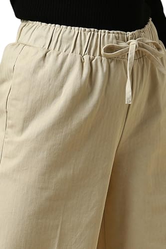 Allen Solly Women's Regular Casual Pants (AHTFAPZH523335_Beige