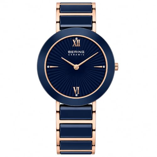 BERING Round Analog Blue Dial Women Watch - 11435-768-I