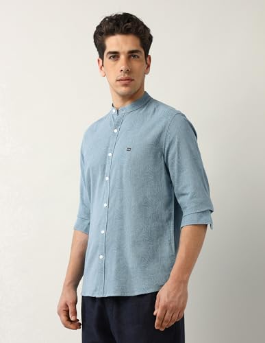 Arrow Sports Men's Slim Fit Shirt (ASAJSH1708_Teal