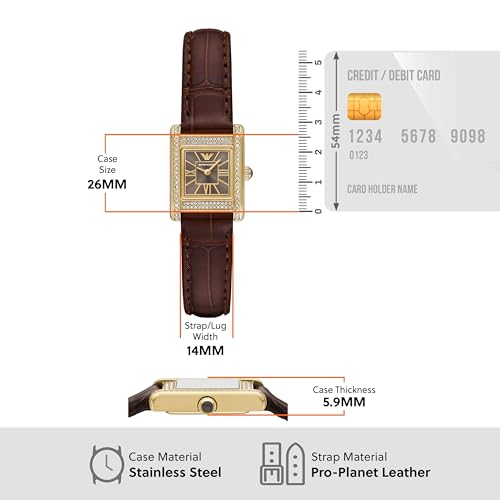 Emporio Armani Brown Quartz Leather Watch AR11705