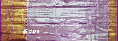 VFCollections Women's Kanchipuram Pure Silk Pattu Sarees With Blouse (Vfc314-1), Multi