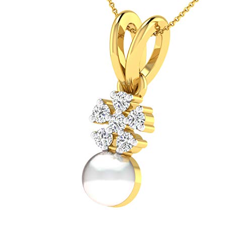 DISHIS 14k Yellow Gold Pendant for Women