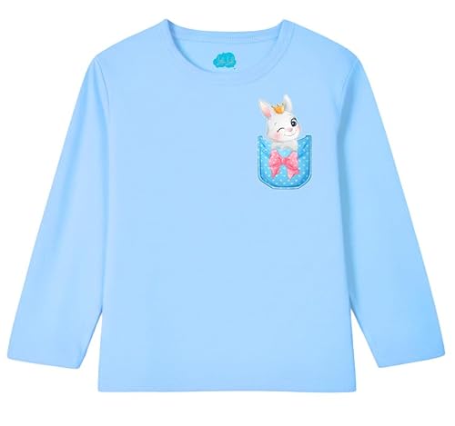 Little Lush Baby Girls (Infants Full Sleeves) Regular Fit Cotton T-Shirt Pack of 3 | 2-3 Y, Surf + Rani + Lavender (Multicolour)