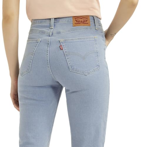 Levi's Women's 724 Light Indigo Straight Fit High-Rise Jeans, 1006, 27
