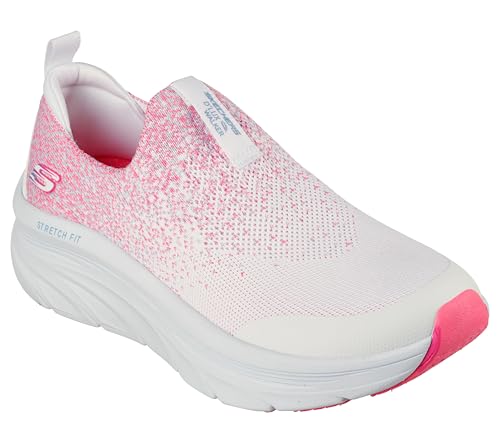 Skechers Womens -Sport D'Lux Walking Shoes -Wrap Party-149814-Wmlt-Us10 White, 7 UK