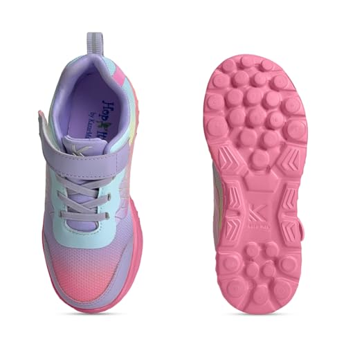 KazarMax Hopits Pink Purple Surge Lightweight Sneakers Shoes for Kids Girls-13 Kids UK