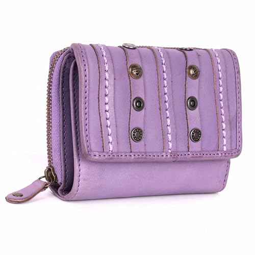 KOMPANERO Genuine Leather Women's Wallet (C-14326-LAVENDER)
