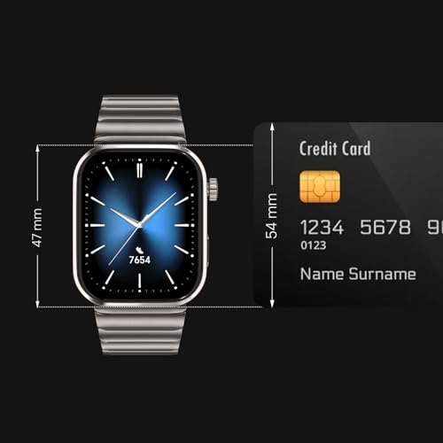 Noise Pro 6 Max Smart Watch:Intelligent AI, Endless AI Watch Faces, AI Companion, 1.96” AMOLED, Stainless Steel Build, Built-in GPS, 5 ATM, EN2 Processor, for iOS & Android(Jet Black)