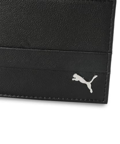Puma Unisex-Adult, NOVO Leather Wallet, Black, (9209701)