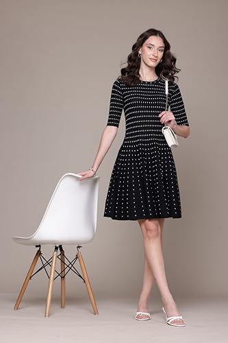 Label RITU KUMAR Black Aubrey Skater Dress