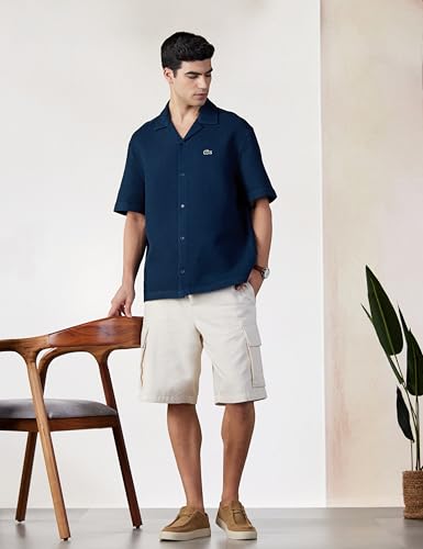 Relaxed Fit Waffle Texture Shirt
