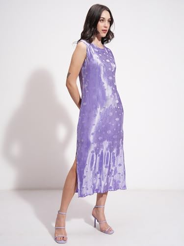 Tokyo Talkies Women Round Neck Casual FIT TTJ6012624 Violet XL