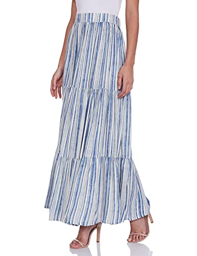 W for Woman Women Full Skirt, Blue, L
